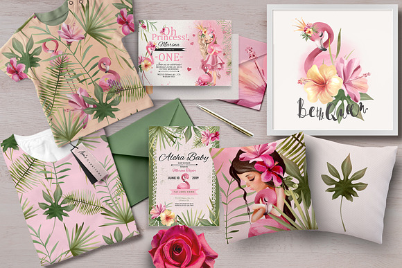 Tropical Princess Collection in Illustrations - product preview 4