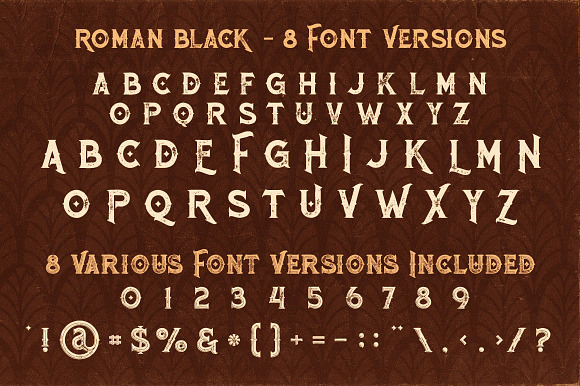 Roman Black - 8 Display Fonts in Roman Fonts - product preview 3