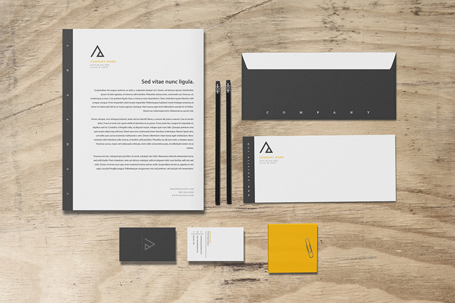 Triad - Stationery Set in Stationery Templates - product preview 8