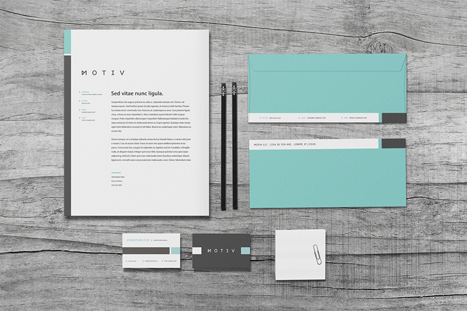 Motiv - Stationery Set in Stationery Templates - product preview 8