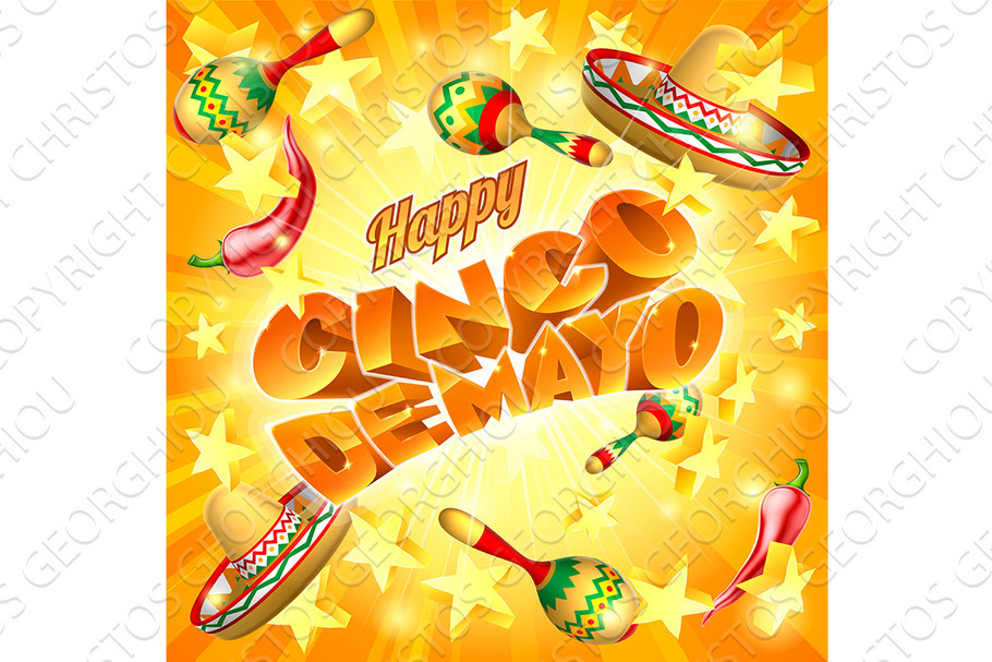 Cinco De Mayo Mexican Holiday Themed