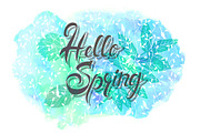 Hello Spring! Fresh lettering! 