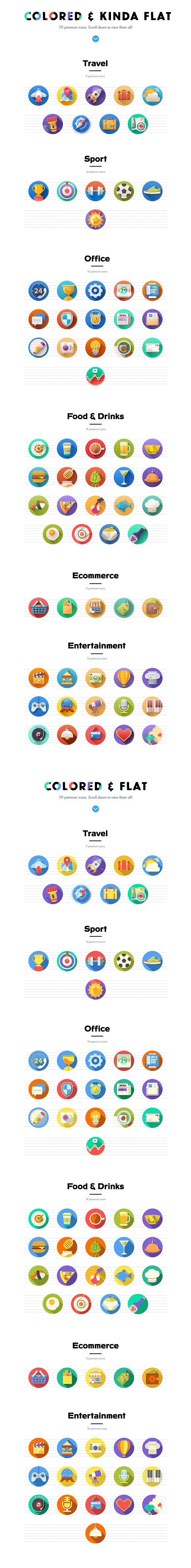 700 Premium Flat icons in Flat Icons - product preview 2