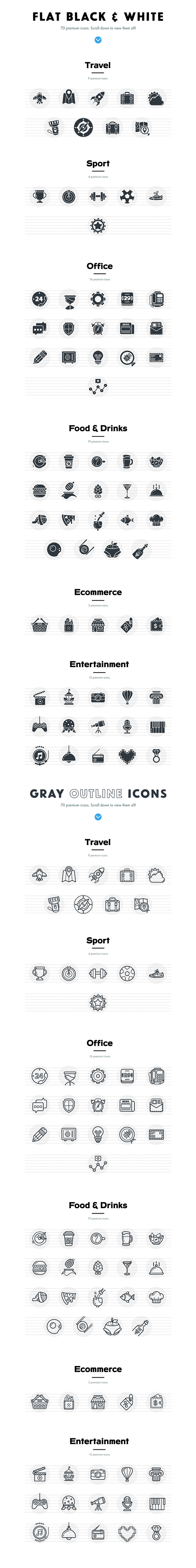 700 Premium Flat icons in Flat Icons - product preview 3