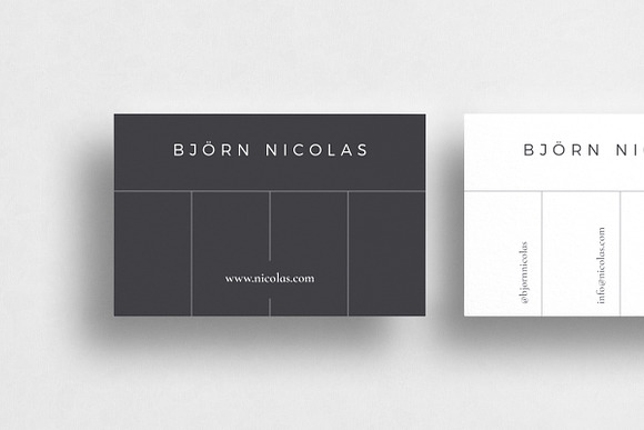 Bjorn Business Cards in Business Card Templates - product preview 1