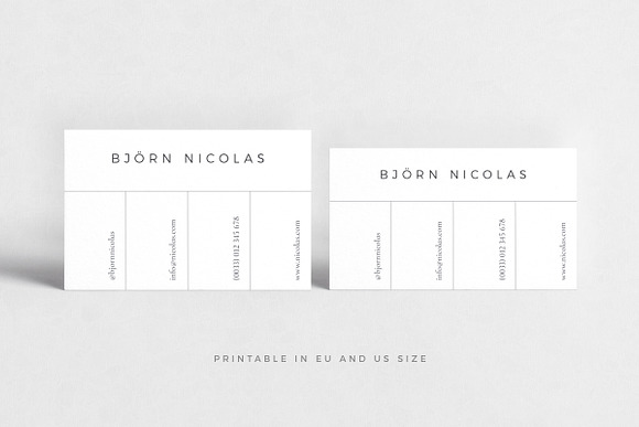 Bjorn Business Cards in Business Card Templates - product preview 2