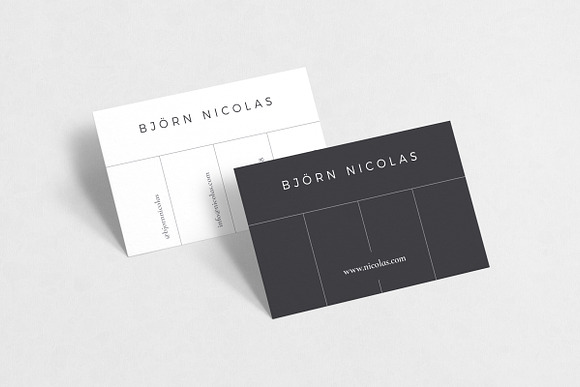 Bjorn Business Cards in Business Card Templates - product preview 3
