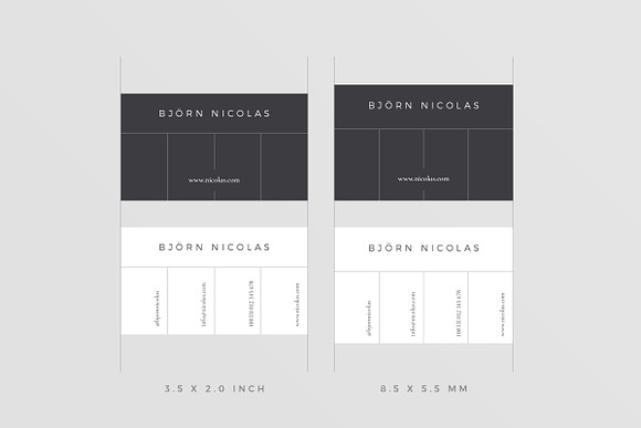 Bjorn Business Cards in Business Card Templates - product preview 4