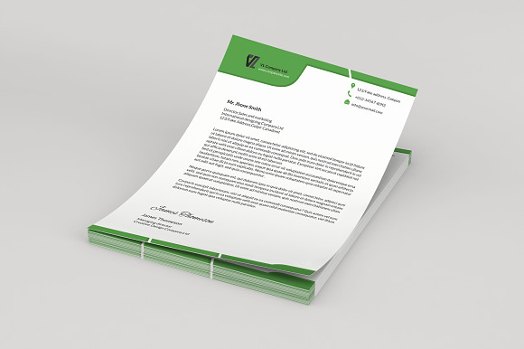 Corporate Letterhead-v03 in Stationery Templates - product preview 1