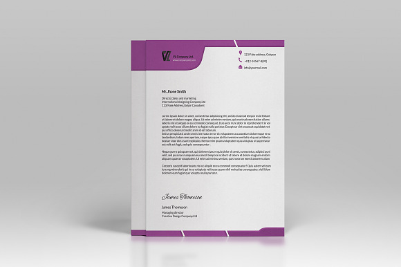 Corporate Letterhead-v03 in Stationery Templates - product preview 2