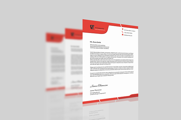 Corporate Letterhead-v03 in Stationery Templates - product preview 3