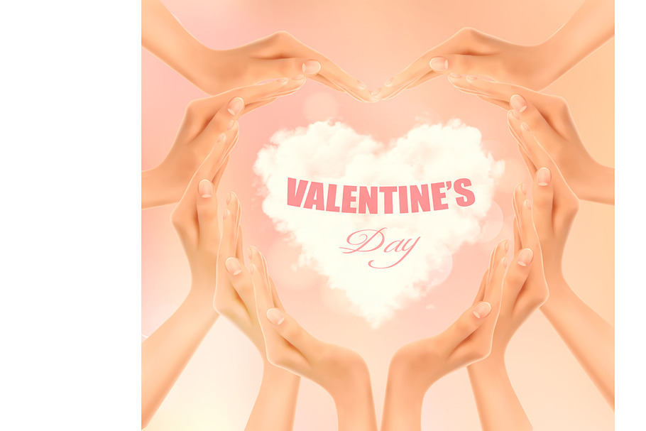 Valentine's Day holiday background in Illustrations - product preview 8