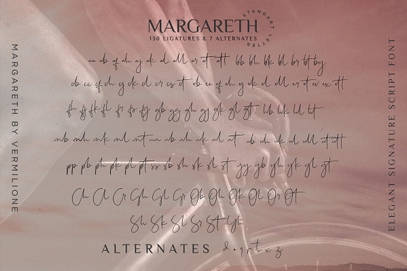 margareth elegant signature script in Elegant Fonts - product preview 10