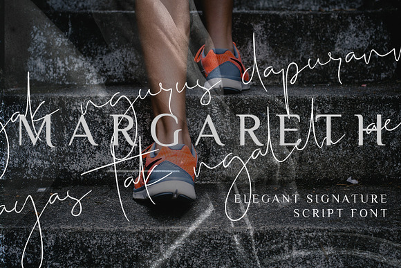 margareth elegant signature script in Elegant Fonts - product preview 11