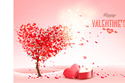 Valentine's Day background. Vector