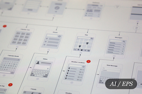 Mobile App Visual Flowchart AI in Mobile & Web Mockups - product preview 2