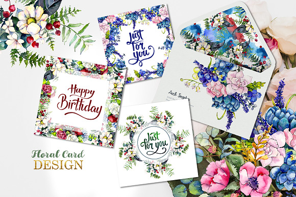 Gorgeous Flower Bouquets Watercolor  in Illustrations - product preview 2