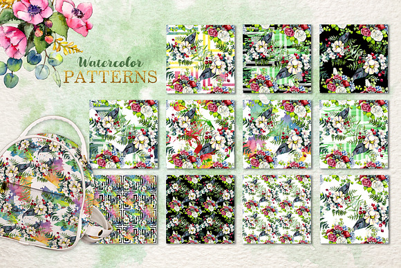 Gorgeous Flower Bouquets Watercolor  in Illustrations - product preview 7