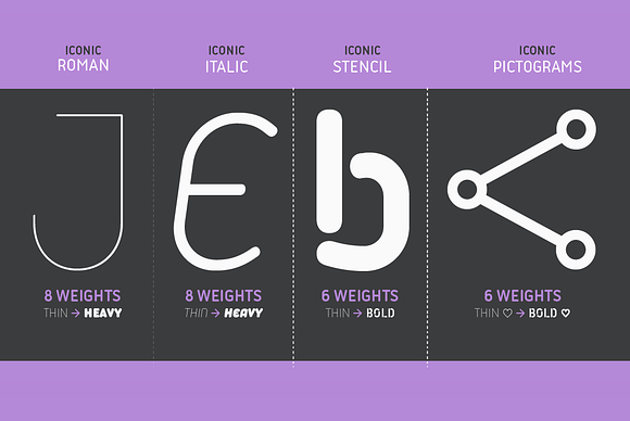 Iconic - 30 fonts in Sans-Serif Fonts - product preview 3