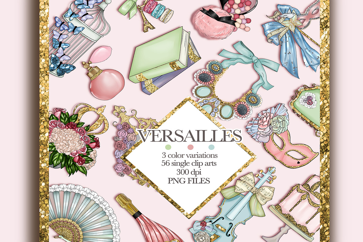 Versailles Queen Png collection  in Illustrations - product preview 8