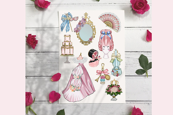 Versailles Queen Png collection  in Illustrations - product preview 5