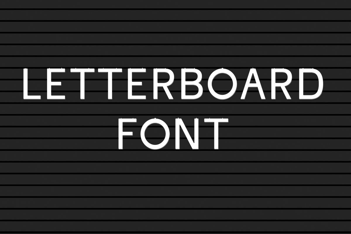 Letter board Font and Background in Sans-Serif Fonts - product preview 8