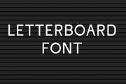 Letter board Font and Background