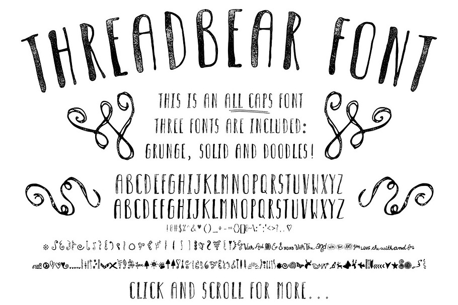 Threadbear Font in Sans-Serif Fonts - product preview 8