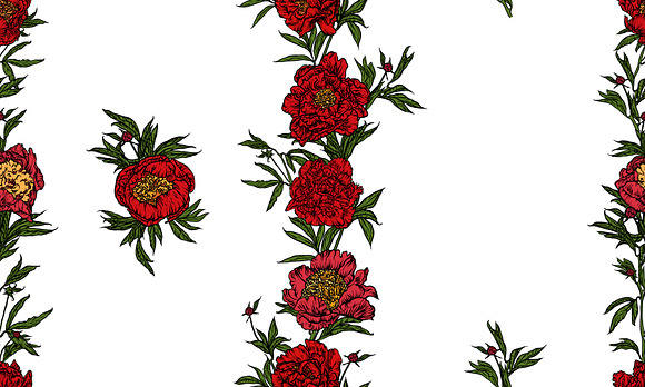 A set of peonies. in Illustrations - product preview 9