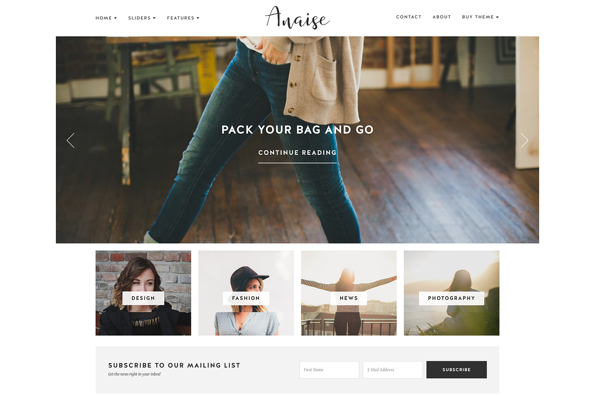 WordPress Theme, Responsive, Anaise in WordPress Blog Themes - product preview 8