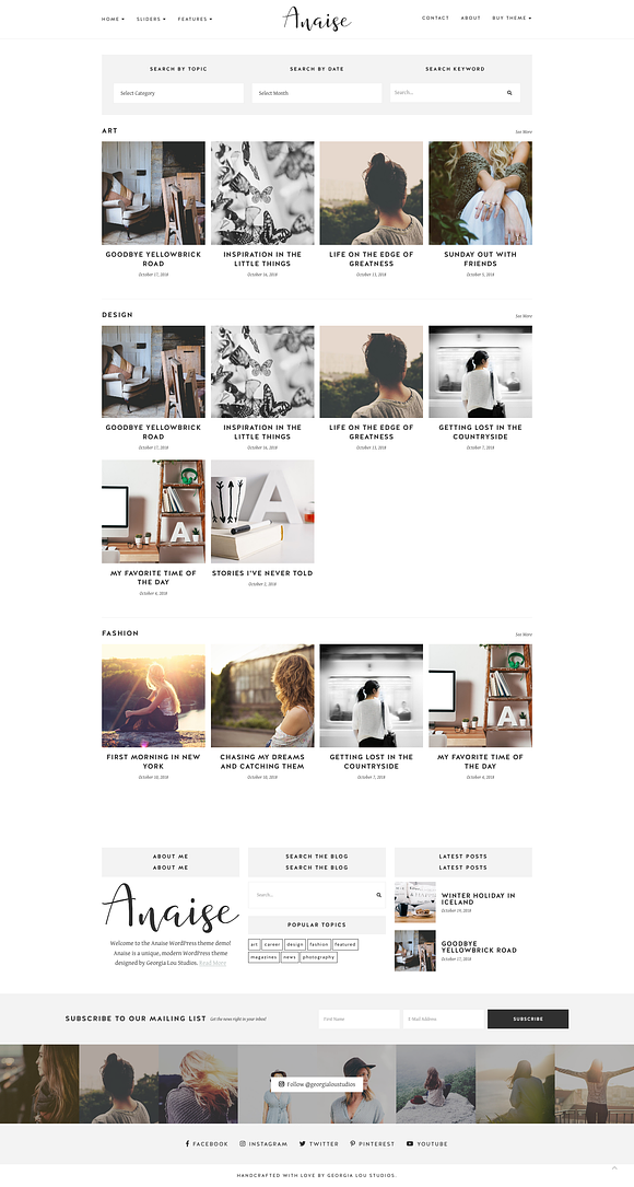WordPress Theme, Responsive, Anaise in WordPress Blog Themes - product preview 5