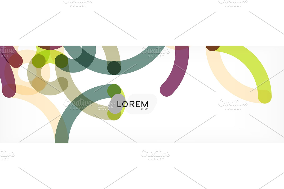 Curly lines abstract background in Illustrations - product preview 8