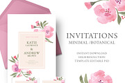 Wedding romantic invitation 