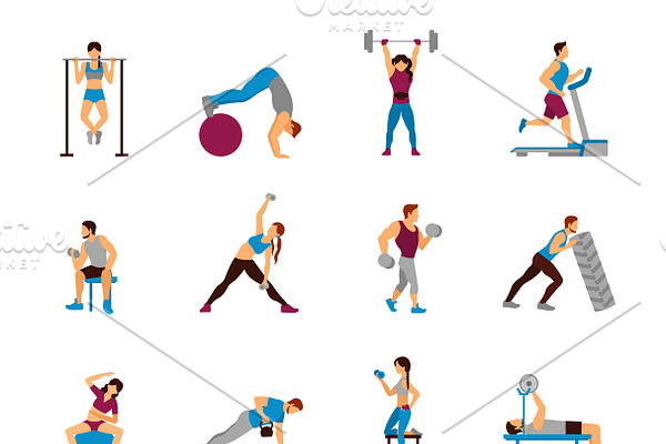 Strength training workout set