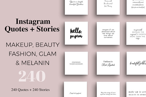 Makeup & Beauty Instagram Pack