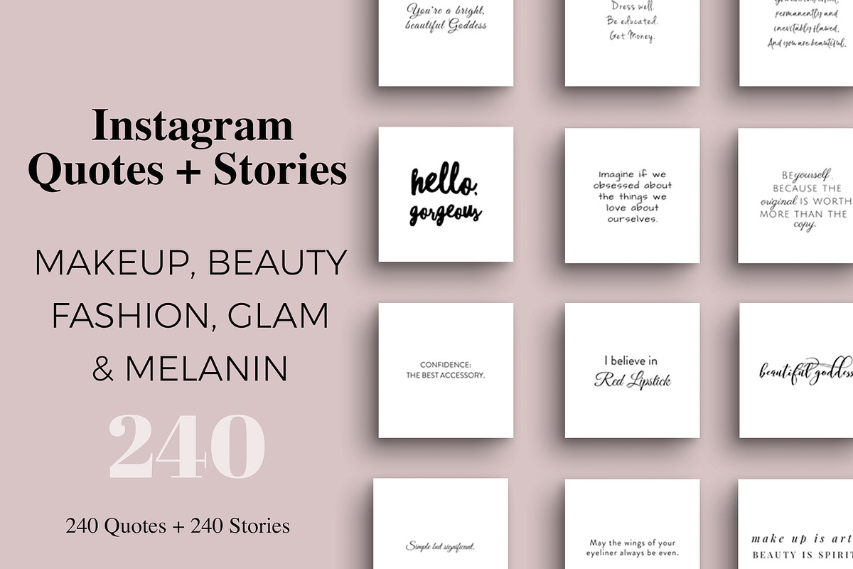 Makeup & Beauty Instagram Pack in Instagram Templates - product preview 8