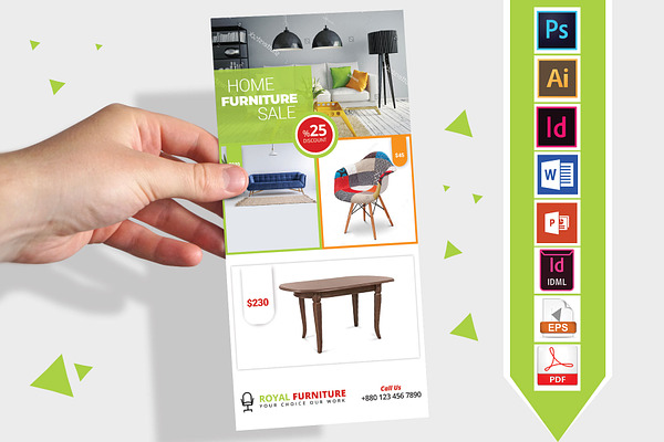 Rack Card | Furniture Shop DL Flyer