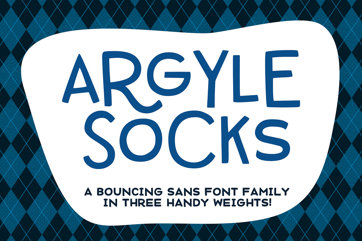 Argyle Socks: fun font in 3 weights! in Greek Fonts - product preview 8