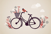 Vintage Retro Bicycle illustration