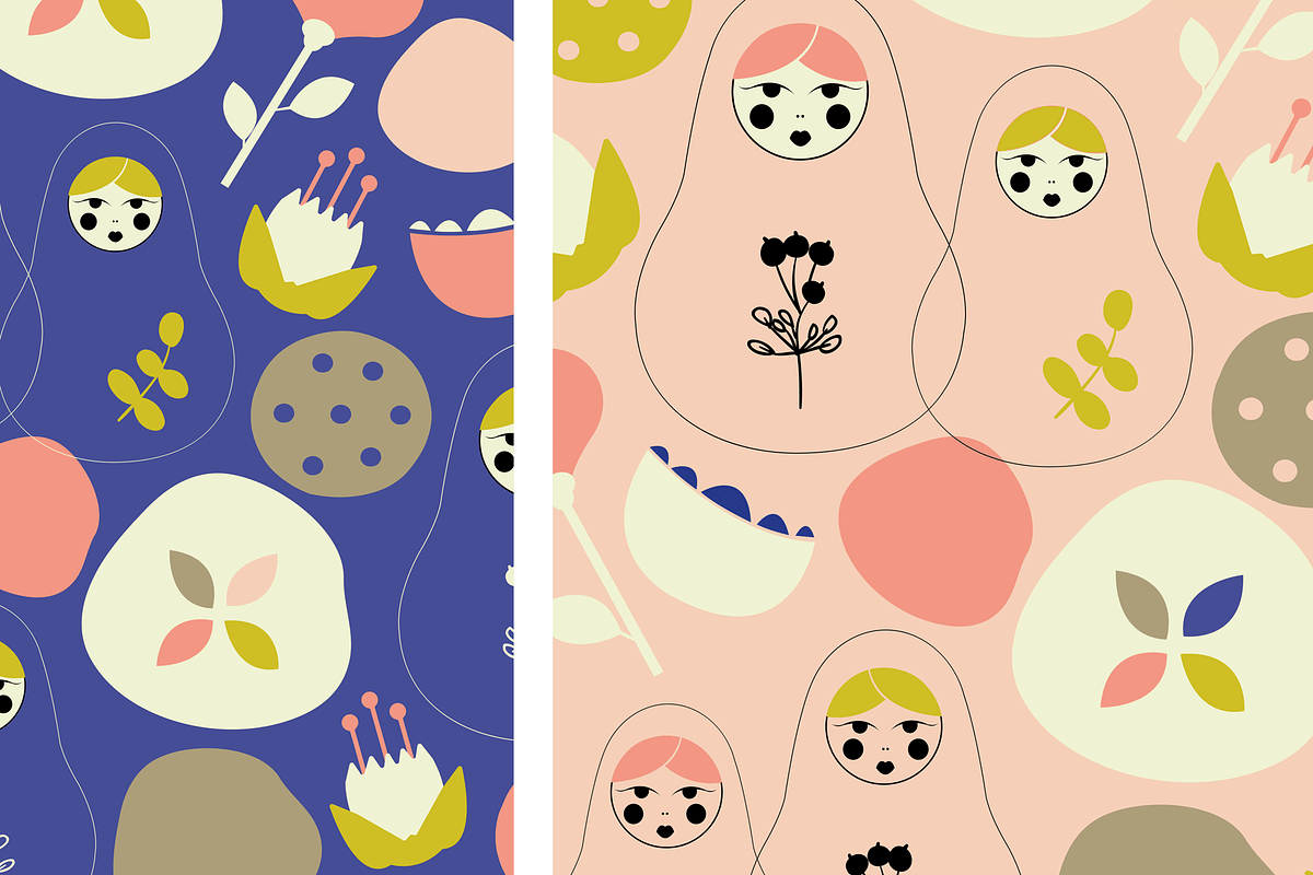 Matryoshka Dolls Pattern in Patterns - product preview 8