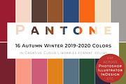 16 Pantone AW 2019-20 palette