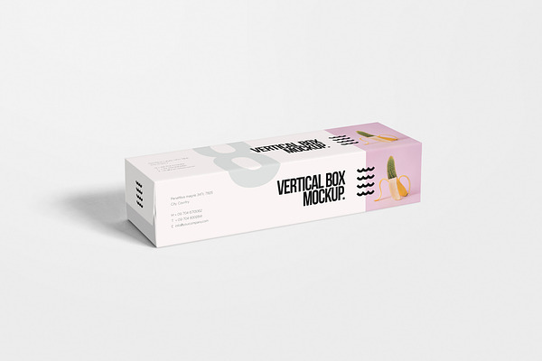 Download Vertical Box Mockups | Creative Product Mockups ~ Creative Market