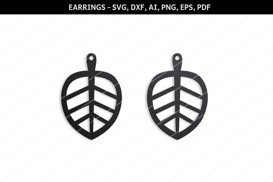 Leaf earrings svg,Cricut files,dxf