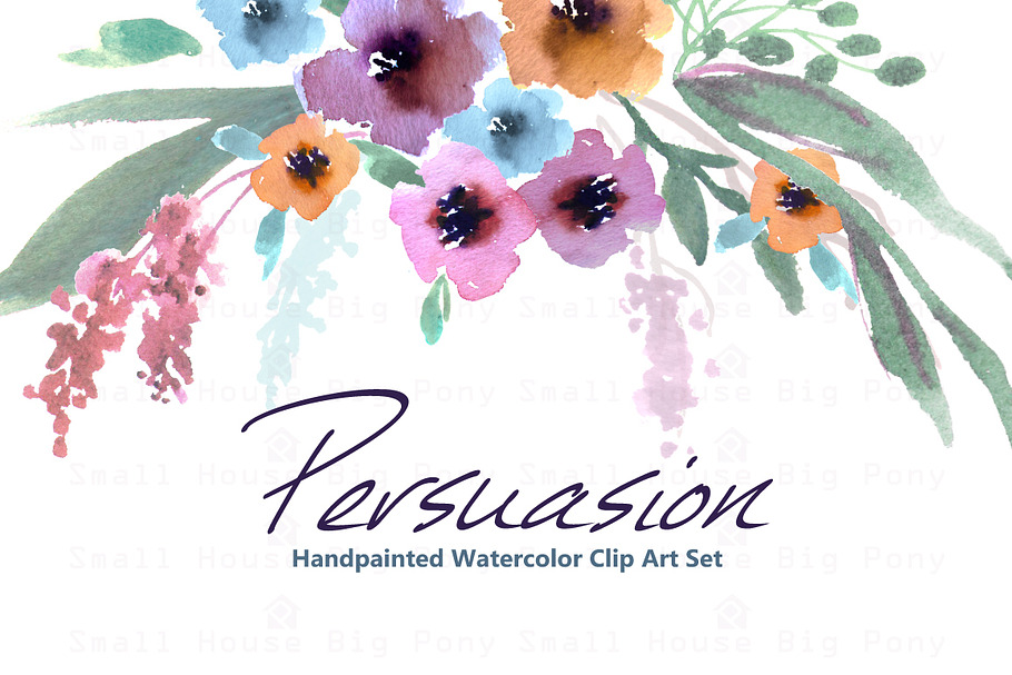 Persuasion-Watercolor Clip Art