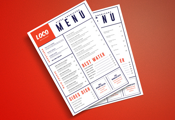 Simple Food Menu  in Flyer Templates - product preview 3