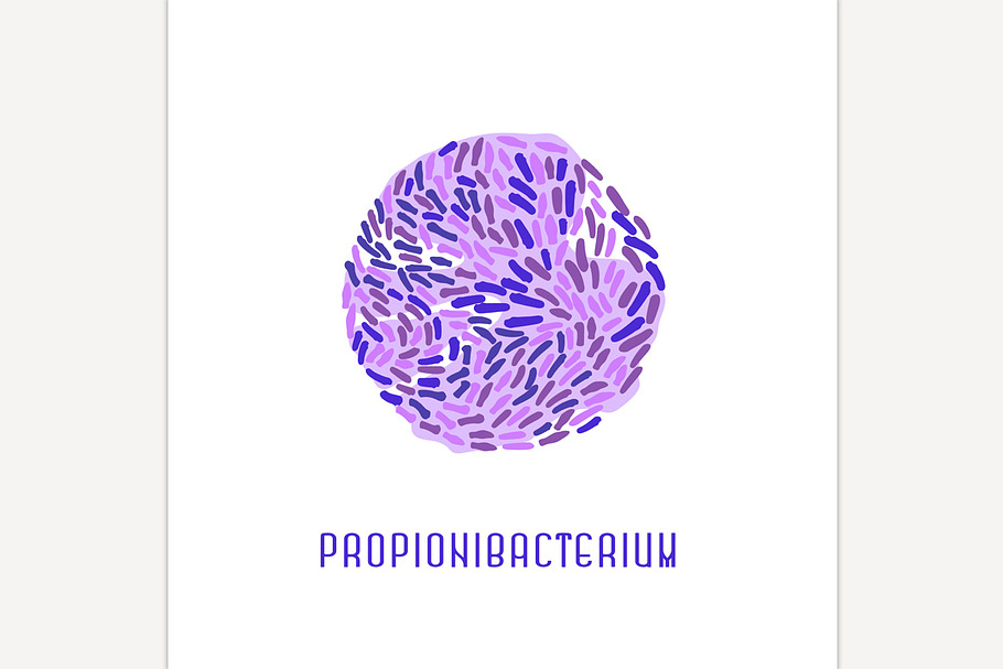 Propionibacterium Icon Image in Illustrations - product preview 8