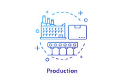 Production concept icon