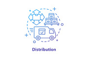 Logistics and distribution icon