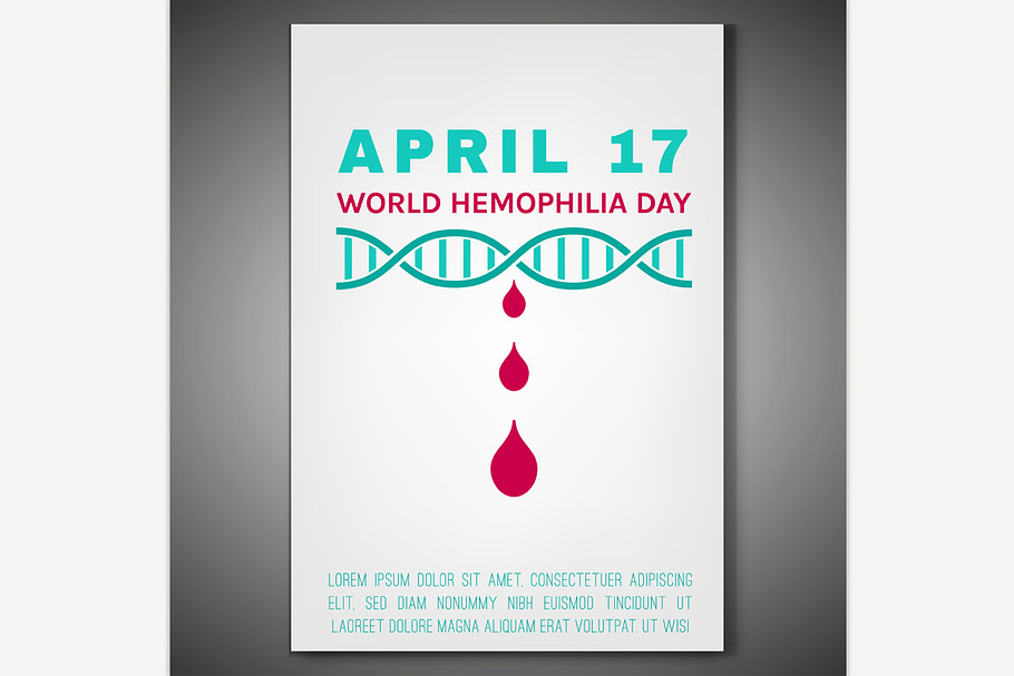 World hemophlia day poster