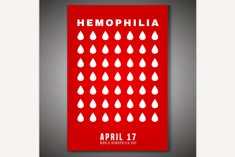 Hemophilia Day Poster in Illustrations - product preview 8